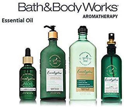 Bath and Body Works Aromatherapy Deluxe Gift Set NEW Essential Oil - Body Lotion - Oil Mist - Massage Oil and Body Wash Full Size