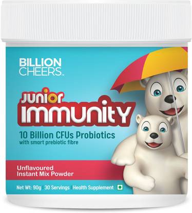 Billion Cheers Probiotic - Junior Immunity for Kids (Unflavored) - for Better Digestion Unflavored Powder