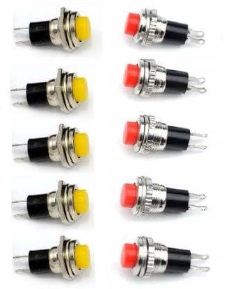 RIVER FOX 2 pin Push Button Horn small Switch for Car Boat Marine Project Electronic Components Electronic Hobby Kit