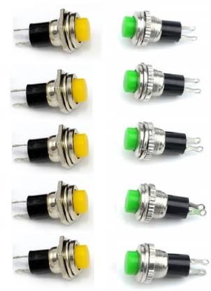 RIVER FOX 2 pin Push Button Horn small Switch for Car Boat Marine Project Electronic Components Electronic Hobby Kit