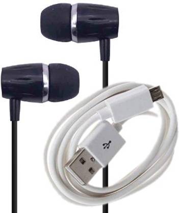 RD Heavy Bass Headphone With Mic + DATA CABLE (USB CABLE) Wired