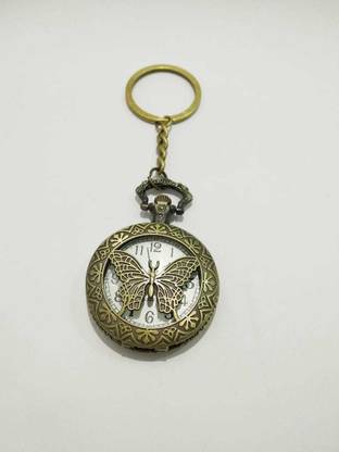 Smart Deal Pocket Watch Vintage Clock Keychain Key Chain
