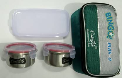 Calvy BlNGO 3 PLUS- 3 Containers Lunch Box