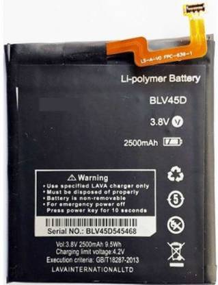 KDM Mobile Battery For  LAVA pixel V2 ( BLV-45D ) 2500 MAH LI-POLYMER