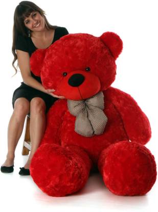 Buttercup Soft 170 centimeter Long Huge Red Teddy Bear Best With stuffing  - 170 cm