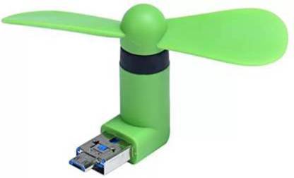 DMOZ High Speed Fan Hi Speed USB Fan/ Portable USB fan/ Mini Mobile Cooler/ Mini USB fan for only OTG enabled android phones USB-OTG-FAN 2 in 1 USB Fan