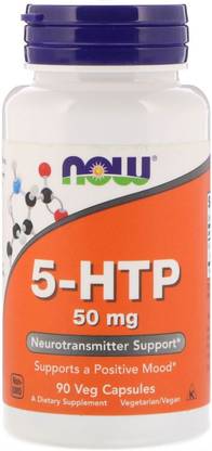 Now Foods 5-HTP, 50 mg 90 Veg Capsules