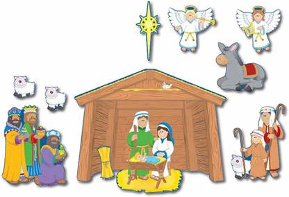 CARSON-DELLOSA  Christian Nativity Bulletin Board Set 