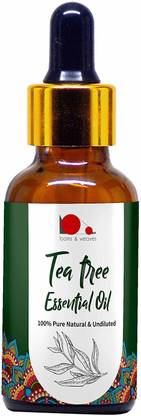 लूम्स एंड वेव्स - 100% शुद्ध, प्राकृतिक और उंडेलित टी ट्री आवश्यक तेल - 30 ML