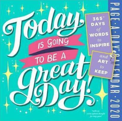 2020 Today is Going to be a Great Day! Colour Page-A-Day Calendar