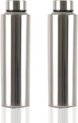 Acetech Stainless Steel Water Bottle 1000 ml Bottle  (Pack of 2, Silver, Steel) at Rs. 280
