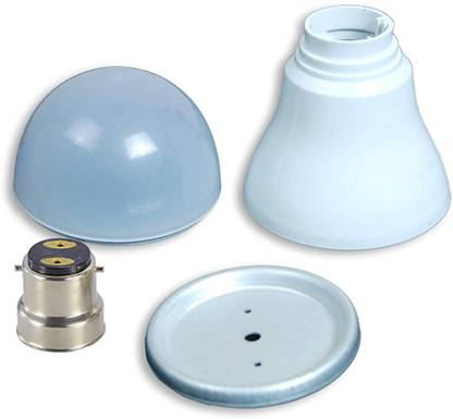 TopSoil LED Bulb Housing raw material Use for 9 watt and 7 Watt With B-22 CAP Pack of 10 Light Electronic Hobby Kit