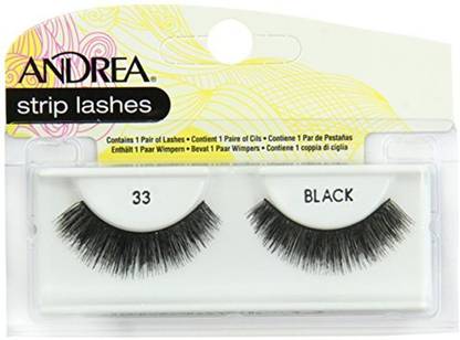 Andrea Strip Lashes, Black [33] 1 Pair (Pack Of 4)
