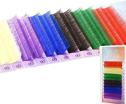 Bodermincer Scala Eyelash Extensions Individual Mink Eyelash C Curl Thickness 0.15Mm Length 6 Colors Mink False Lashes Assort Mixed In One Tray (12Mm)