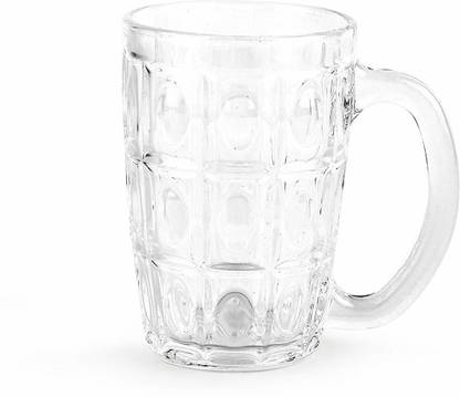 RR MALL (Pack of 6) Classic Glasses - Set of 6 410ML Glass Set Beer Mug