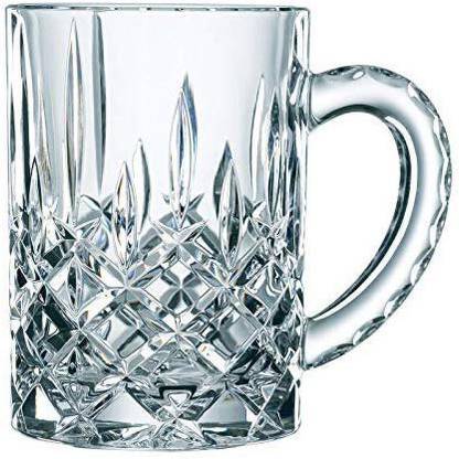 FancyCrystal (Pack of 2) Bar Glass Mug Glass (Glass, 520 ml, Clear, Pack of 2) Glass Beer Mug