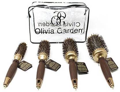 Olivia Garden NanoThermic Ceramic Ionic Round Thermal 4 Brushes Kit