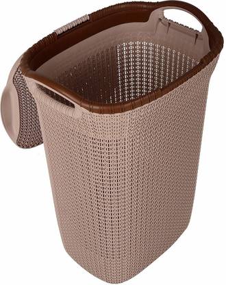 NAYASA 40 L Brown Laundry Basket
