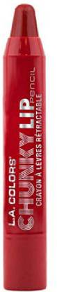 L.A. COLORS Chunky Lip Pencil, Deep Red, 0.04 Ounce [Cat_1334]