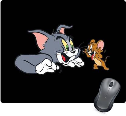 Golden Feather Cartoon Tom & Jerry Design Designer Mousepad 119 Non Slip Base Mousepad