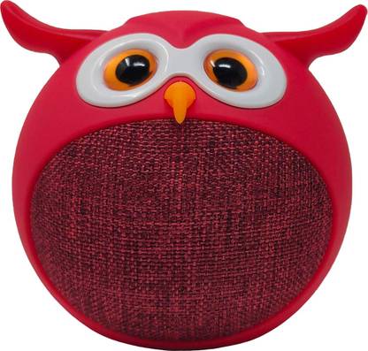 kyurius Woo-Hoo Owl Shaped Mini Bluetooth Portable Speaker, USB Rechargeable Battery w/Built-in Microphone & TWS Function 3 W Bluetooth Speaker