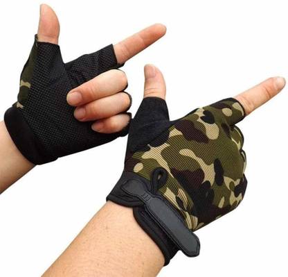 DreamPalace India Army Style Anti Slip Riding Gym & Fitness Gloves