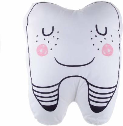 MagiDeal Cute Plush Back Pillow Toy Tooth Shaped Cushion Large [CAT_12276]  - 20 inch
