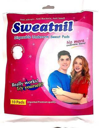 Sweatnil Sweat Pads Disposable Underarm Sweat Pads (Pack of 1) Sweat Pads Sweat Pads