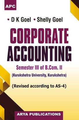 Corporate Accounting Semester III of B.Com. II (K.U.)