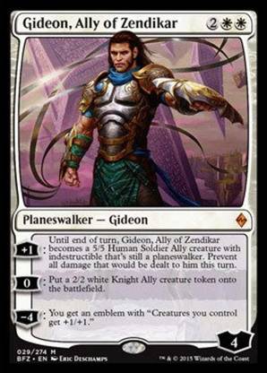 Magic The Gathering Gideon, Ally of Zendikar (029/274) - Battle for Zendikar