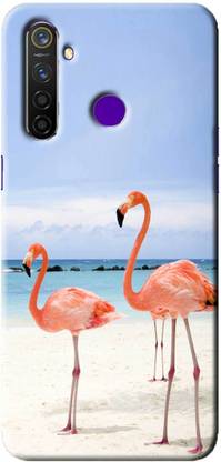 NDCOM Back Cover for Oppo Realme 5 Pro Flamingo Bird Printed