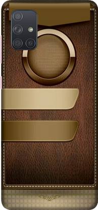 PNBEE Back Cover for Samsung Galaxy A71, SM-A715 - Leather Pattern Print Mobile Case Cover