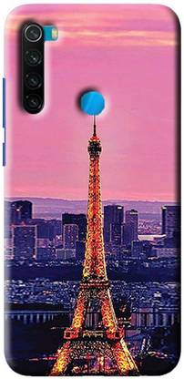 NDCOM Back Cover for Xiaomi Redmi Note 8 Paris Eiffel Tower Printed
