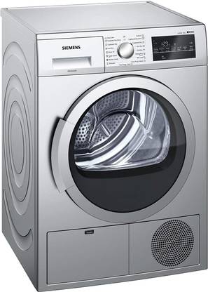 Siemens 8 kg with 99.9% Dry Clothes Dryer with In-built Heater Silver
