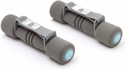 REEBOK Softgrip Dumbbells 1Kg Pair Fixed Weight Dumbbell
