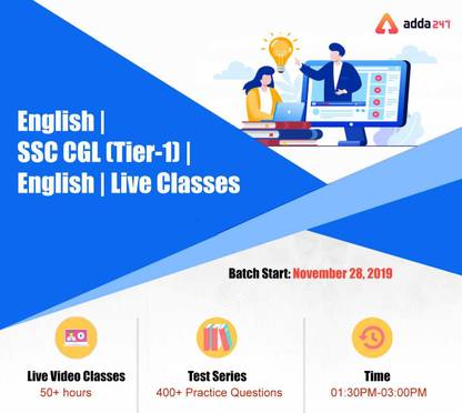 Adda247 Adda247 English | SSC CGL (Tier-1) | English | Live Classes