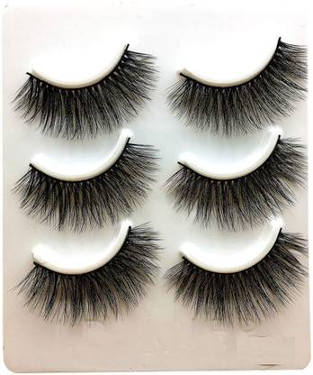 MYLOSANGELES STAR N STYLE False Eyelashes 5D Natural Long Thick PACK OF 3