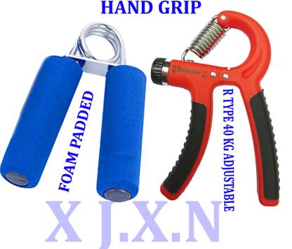 JXN HAND GRIP COMBO 1PCS R TYPE HAND GRIP AND 1PCS FOAM HAND GRIP Hand Grip/Fitness Grip