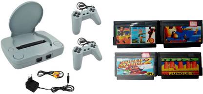 VK MART 8 Bit Tv Video Game Console With 4 Cassettes (64in1-amermario-supermario2-jungle1) NA GB with 64in1-amermario-supermario2-jungle1