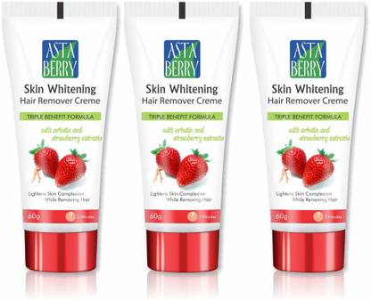 ASTABERRY Skin Whitening Hair Removal Creme HR (Pack of 3) Triple Formula Cream