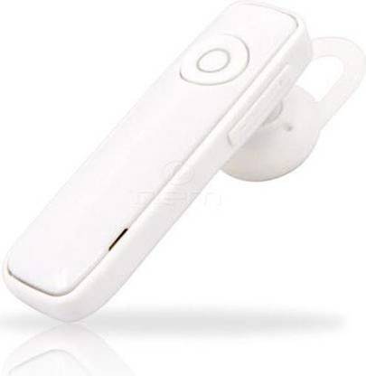 Tech-X Bluetooth Headset Bluetooth Headset with Mic White,In the Ear Bluetooth