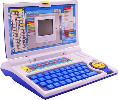 Toyify Educational Computer ABCD and 1234 Learning Kids Laptop With Small Display and Music