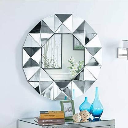 Alfa Design 3d Large Round Modern Wall Mirror Decorative Frameless In India Alfa Design 3d Large Round Modern Wall, Big Fancy Wall Mirrors