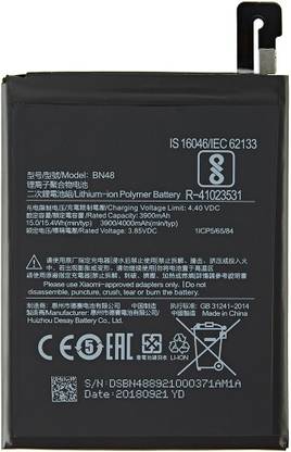 Shop New Mobile Battery For Xiaomi Mi Redmi Note 6 Pro Bn48 4000mah Price In India Buy Shop New Mobile Battery For Xiaomi Mi Redmi Note 6 Pro