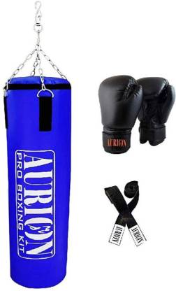 Details about   Aurion Rex Leather Unfilled Heavy Punch Bag  with Hanging Chain