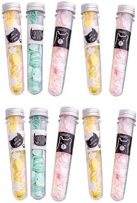 Definite Paper Soap Clean Soft Bath For Travel in flower Design Tube Shape Bottle Pakc of 10 (10 X 20g)