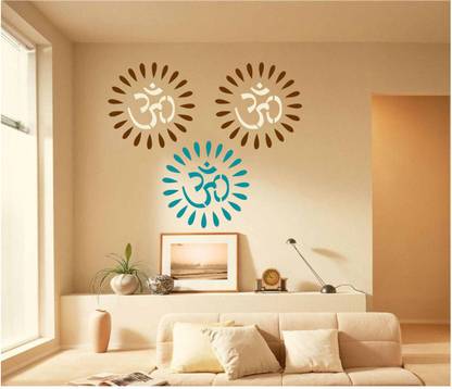 YMS (Size:- 16" X 24") Om shanti Om Wall Art Wall Stencil