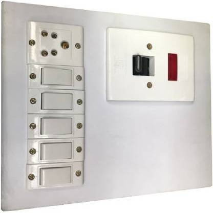 fozti 5 Switches,1 Sockets,1 DP 1  Socket Extension Boards