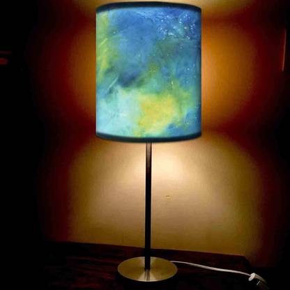 Nutcase Arctic Space Dark Blue Green Watercolor Table Lamp