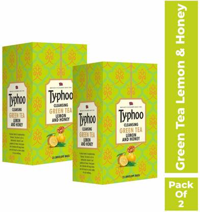 typhoo Green Tea Lemon & Honey Lime Green Tea Bags Box